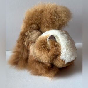 Alpaca Squirrel ~9 Stuffed Animal Soft Fluffy
